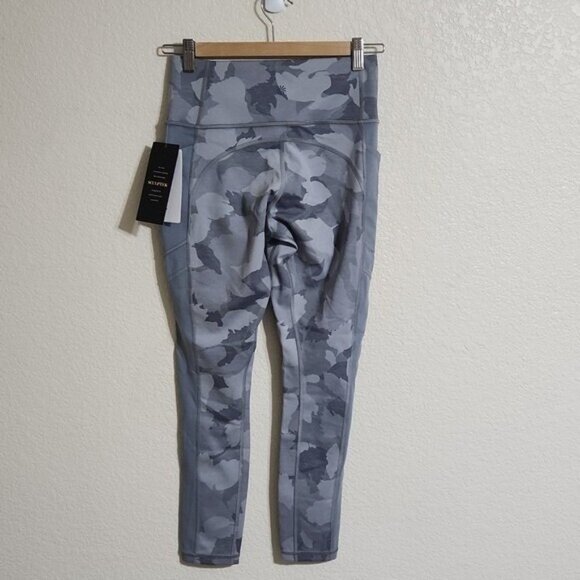 NEW Athleta All In Camo 7/8 Tight Cobblestone Grey Heather SIZE XS - Picture 7 of 14